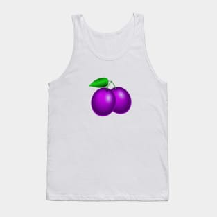 Plums fruit illustration Tank Top